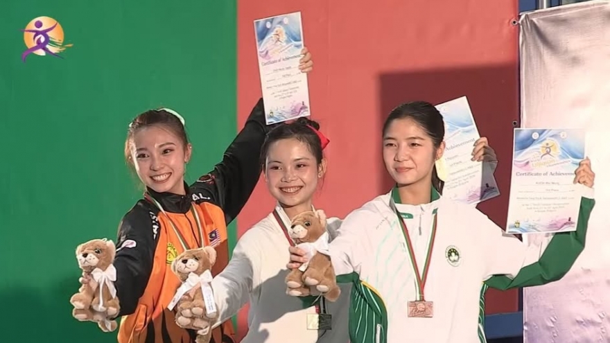 Vietnamese wushu team wins two golds at World Taijiquan Championships